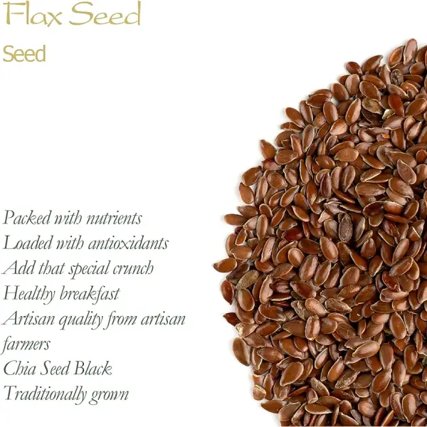 Unity Super Store Premium Flax Seeds – 100% Natural Superfood for Wellness
