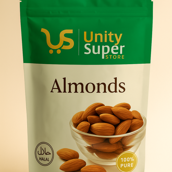 Unity Super Store 100% Organic American Talwar Almonds – Premium Quality, Nutritious, and Delicious
