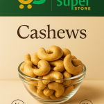 Unity Super Store 100% Organic Indian Cashews Medium – Creamy, Nutritious, and Deliciously Fresh