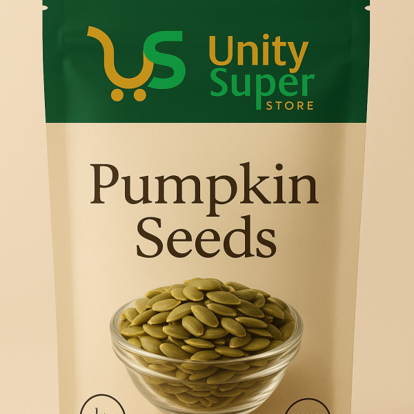 Unity Super Store Premium Pumpkin Seeds – Crunchy, Nutritious, and Packed with Natural Goodness